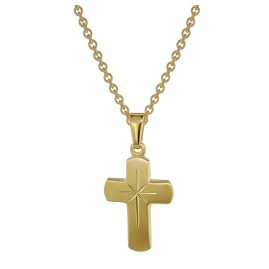 trendor 48610 Gold Anhänger Kreuz