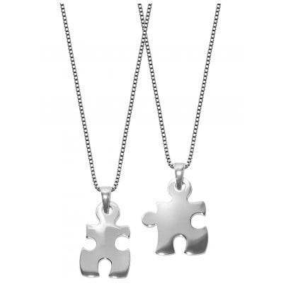 trendor 63775 Puzzle Partner-Anhänger mit 2 Halsketten