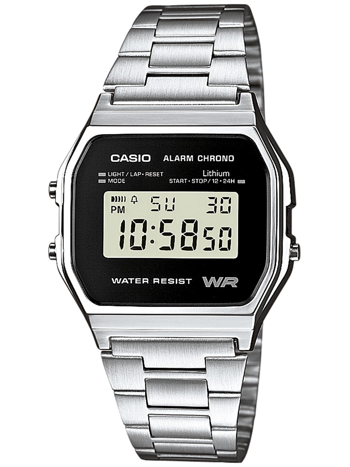 Casio A158WEA1EF Alarm Chrono Digital Watch \u2022 uhrcenter